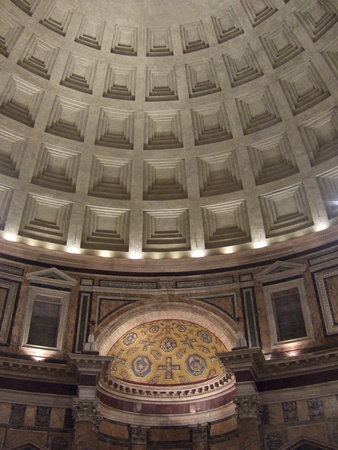 Pantheon interior dome, 125 CE